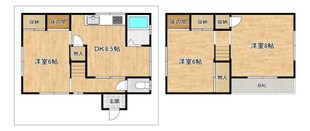 私部1丁目戸建 賃貸の物件間取画像